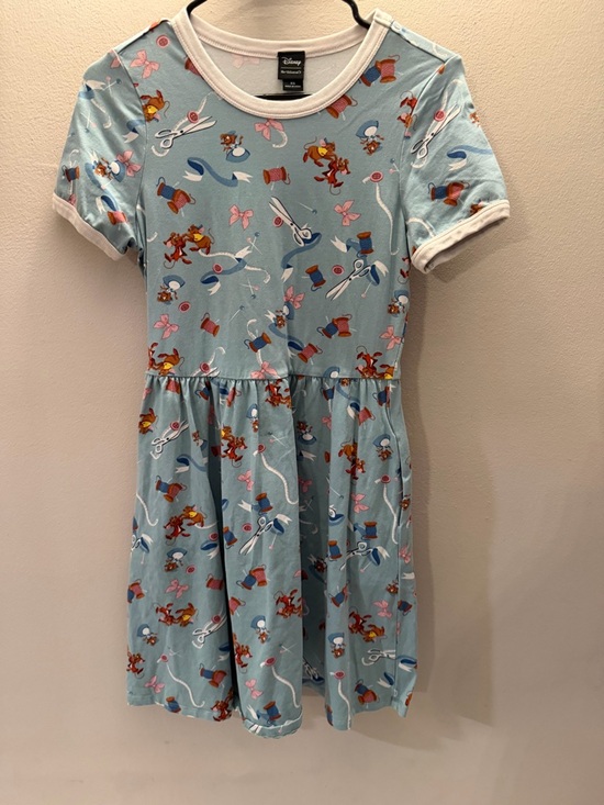 Disney Her Universe Dresses & Skirts - Disney Her Universe Cinderella Mice Gus Jaq Dress Blue XS Short Sleeve Pockets